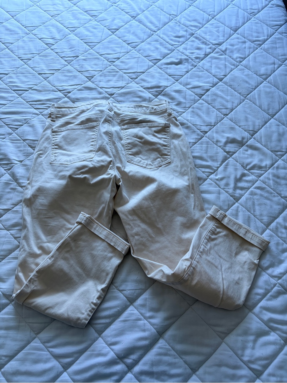 Kut Straight Leg Cream Pant